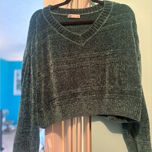 Emerald Green Chenille Sweater